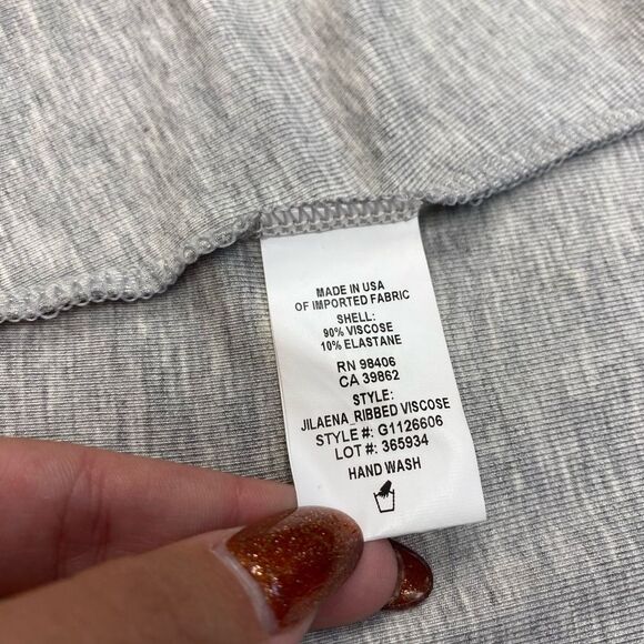 Theory Jilaena Gray Dress Ribbed Viscose Soft Comfortable Small - Picture 3 of 5